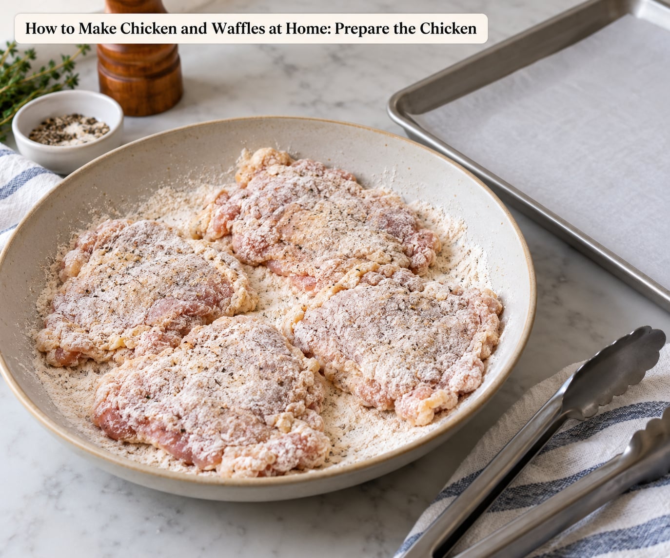 How to Make Chicken and Waffles at Home: Prepare the Chicken