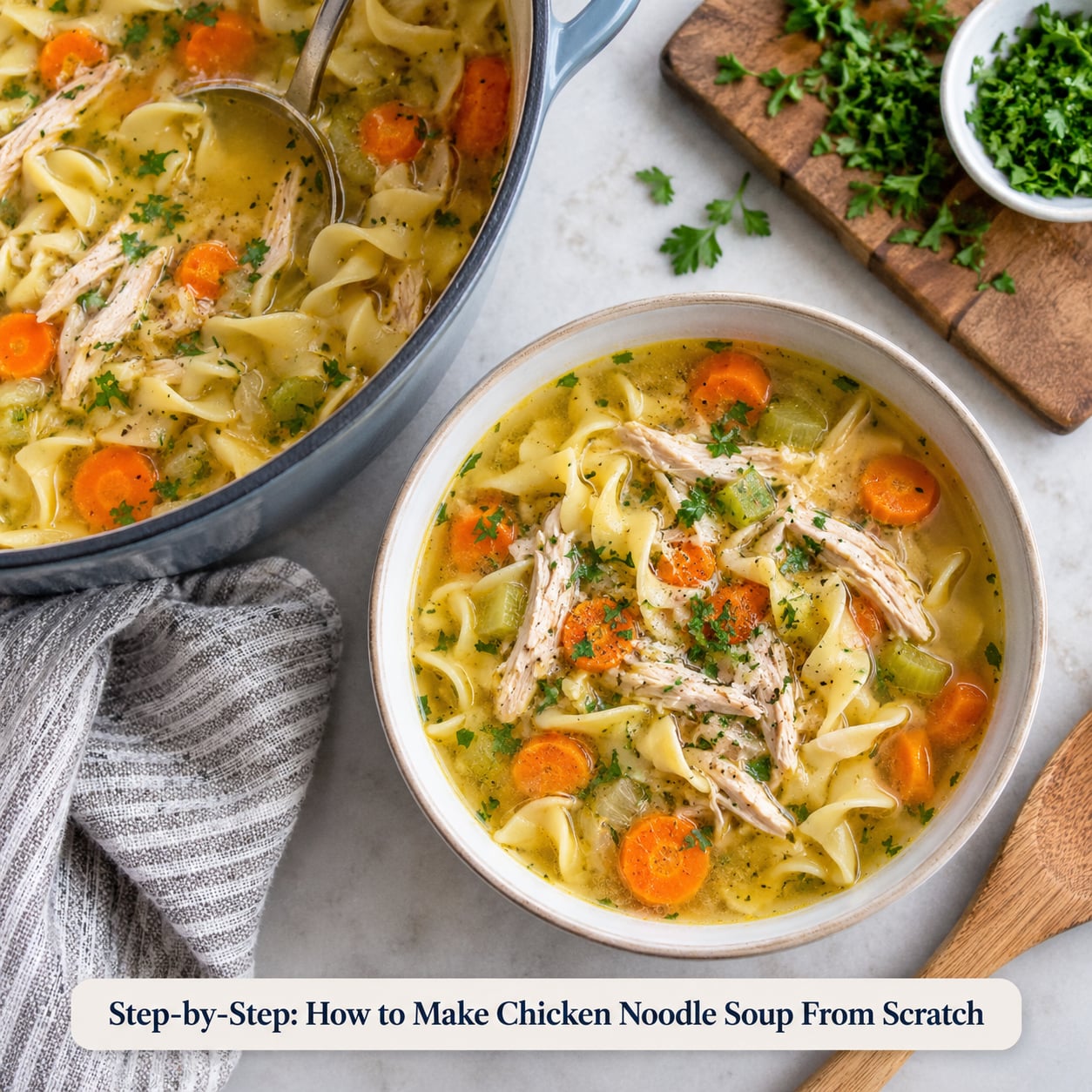 Step-by-Step: How to Make Chicken Noodle Soup From Scratch