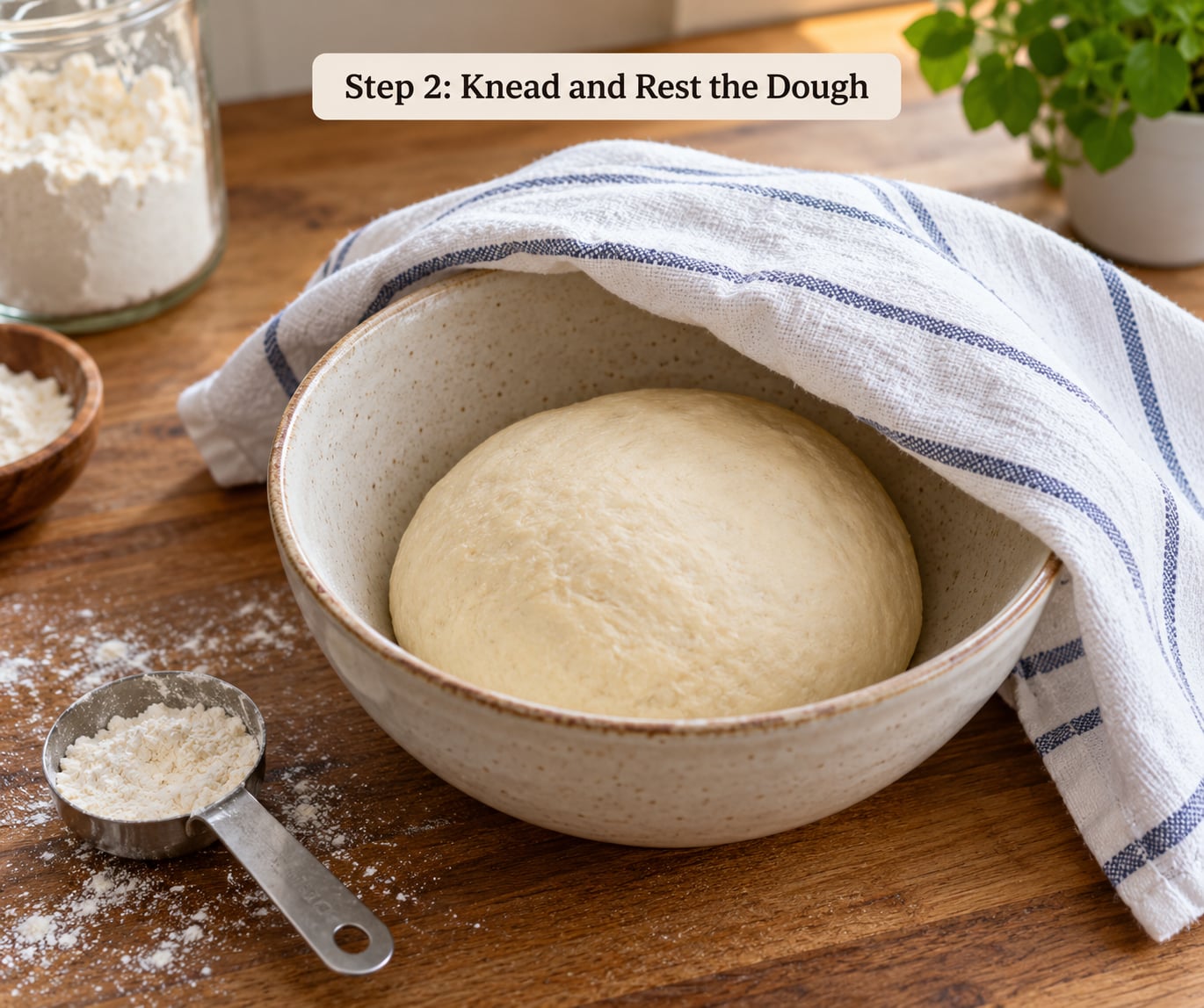 Step 2: Knead and Rest the Dough