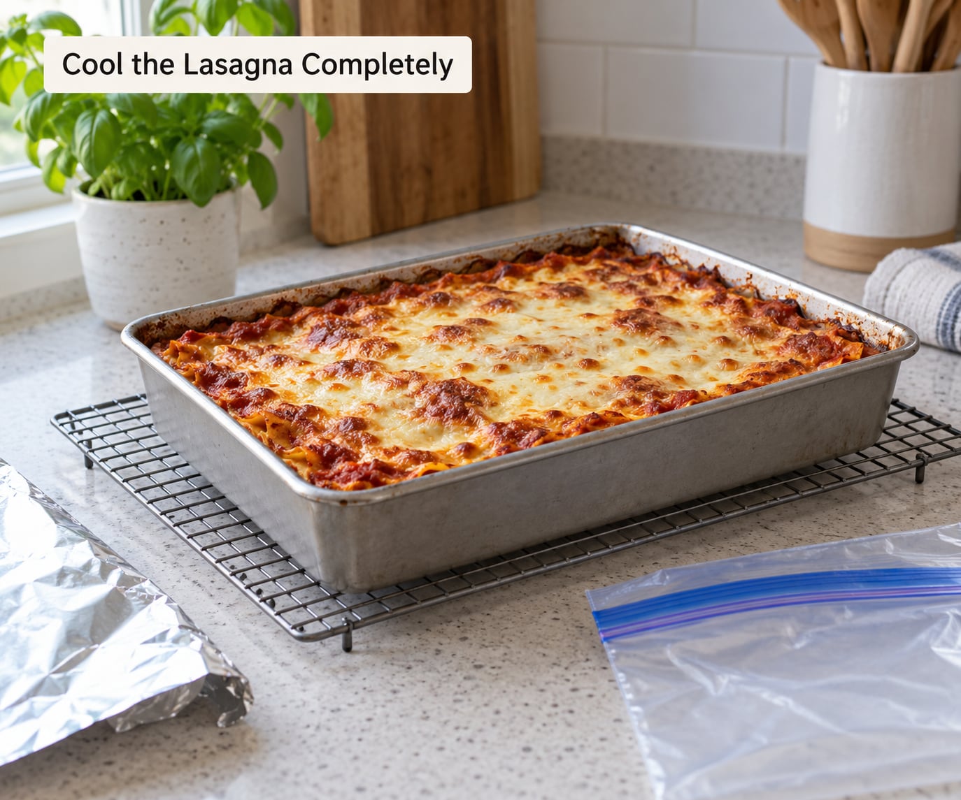 Cool the Lasagna Completely