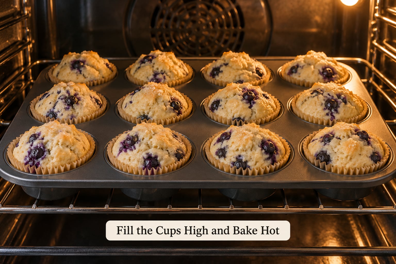 Fill the Cups High and Bake Hot
