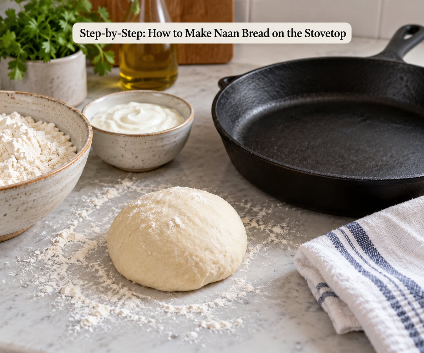Step-by-Step: How to Make Naan Bread on the Stovetop