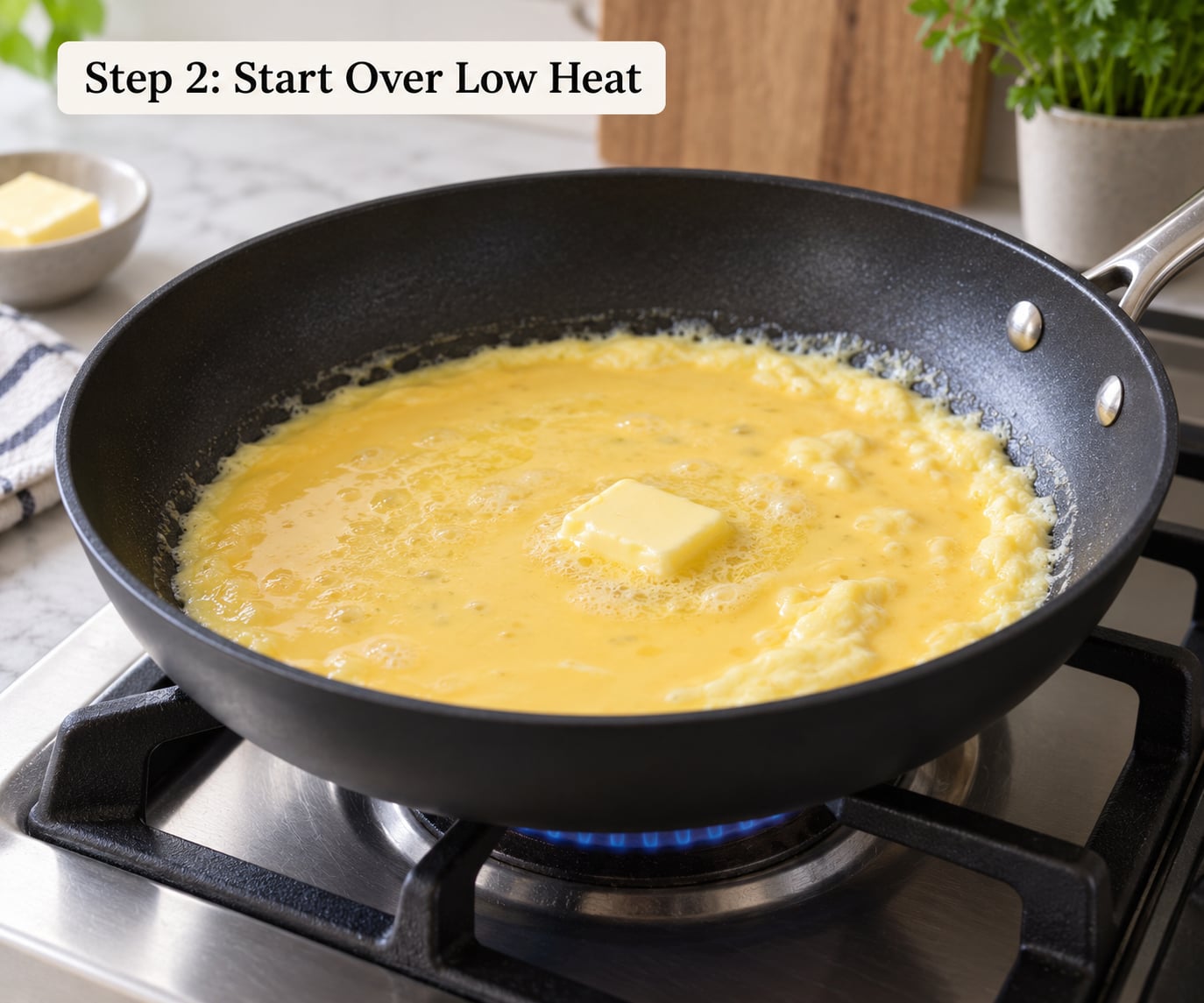 Step 2: Start Over Low Heat