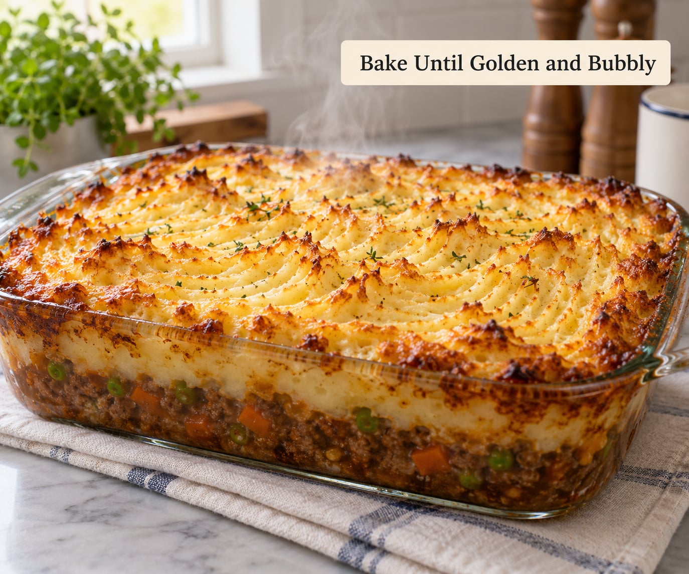 Bake Until Golden and Bubbly