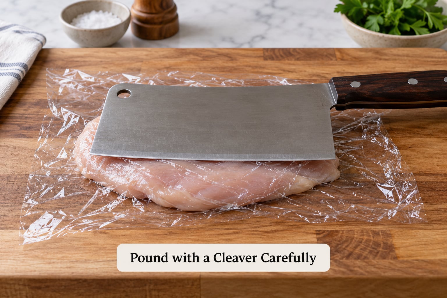 Pound with a Cleaver Carefully