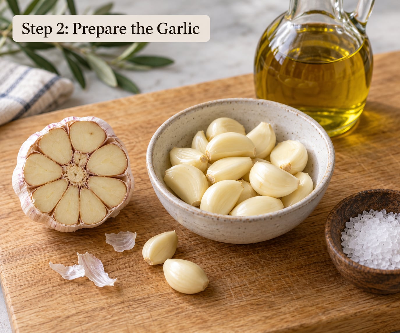 Step 2: Prepare the Garlic