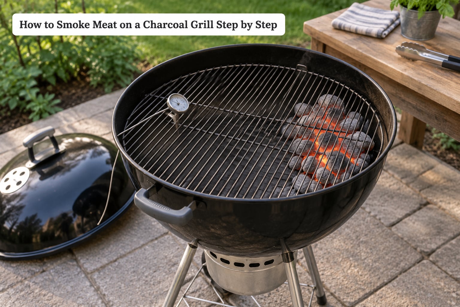 How to Smoke Meat on a Charcoal Grill Step by Step