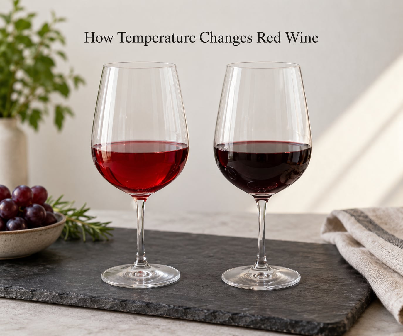 How Temperature Changes Red Wine